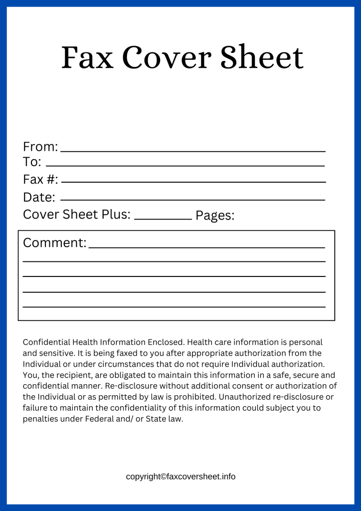 Printable United Healthcare Appeal Fax Cover Sheet