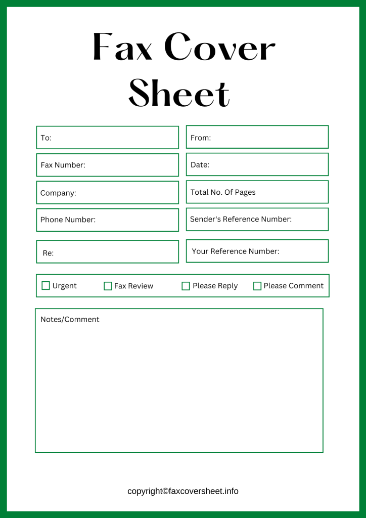 Sample Proper Fax Cover Sheet Format