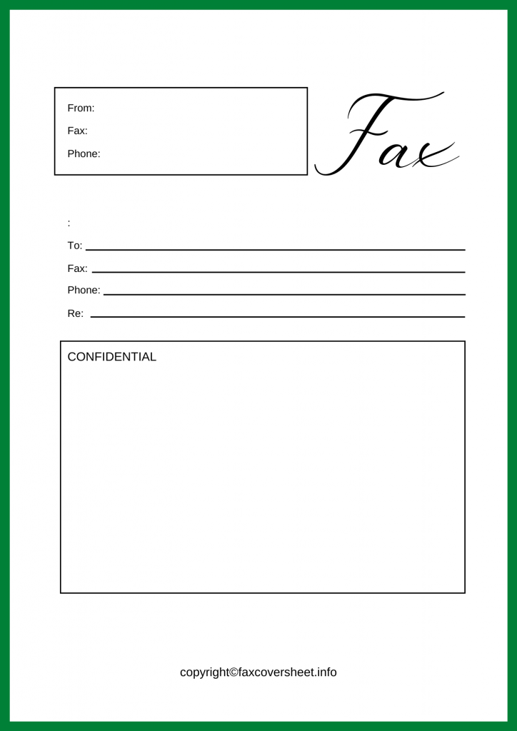 Simple Fax Cover Sheet Templates Printable in PDF & Word