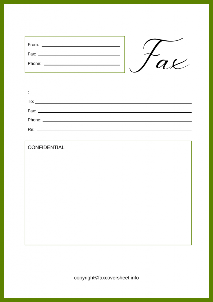 simple fax cover sheet pdf sample