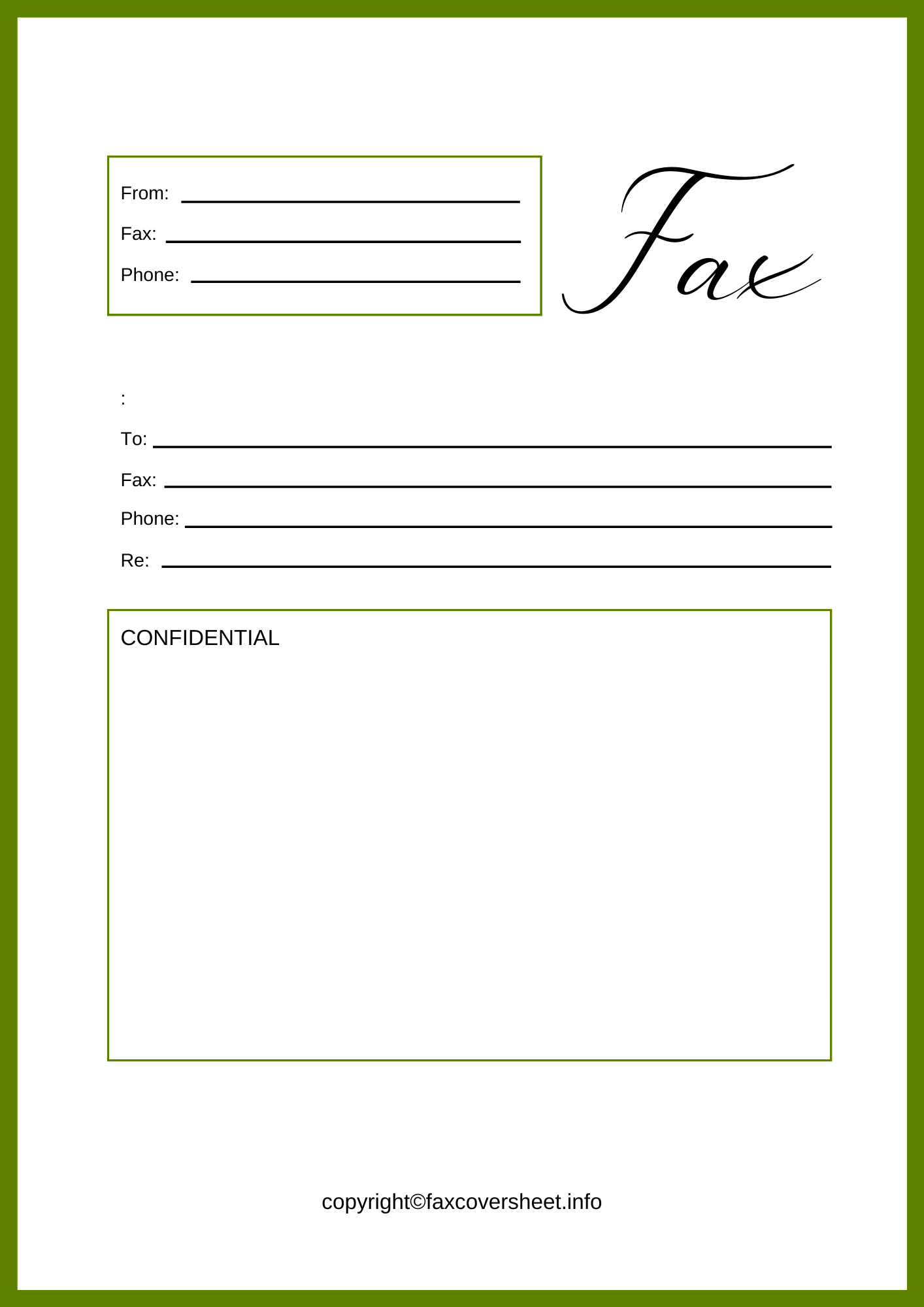 Simple Fax Cover Sheet Templates Printable in PDF & Word