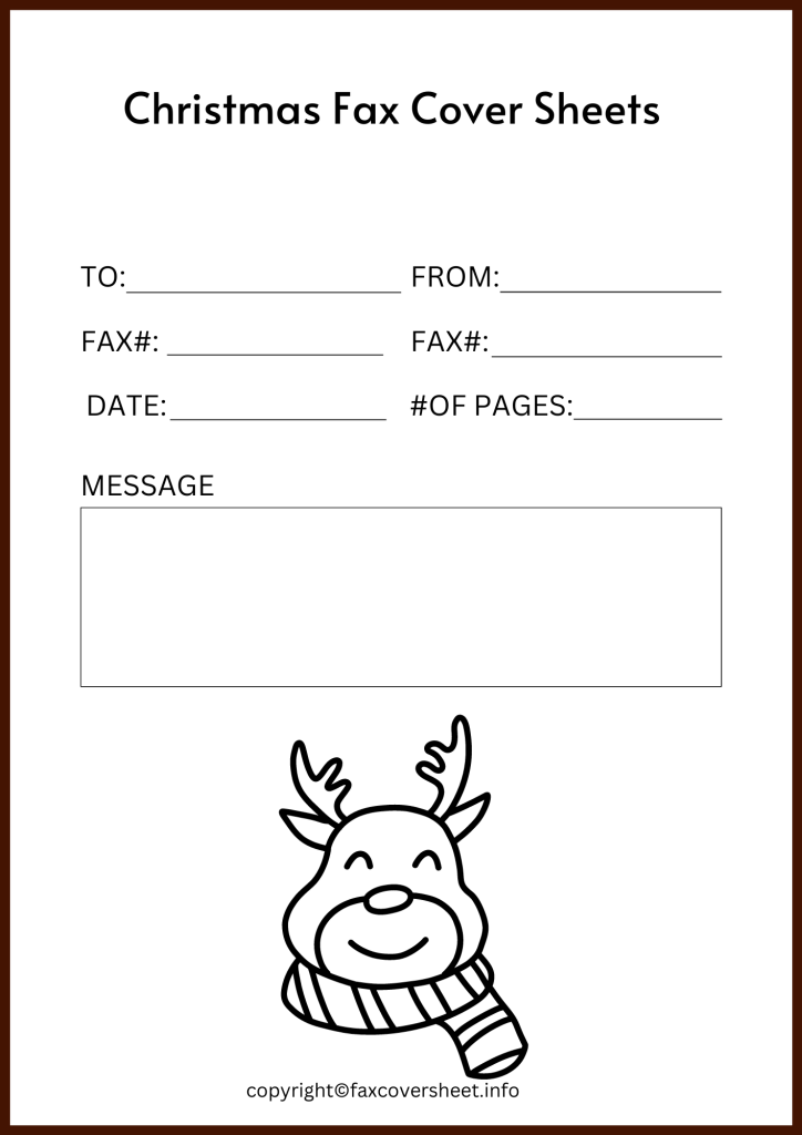 Christmas Fax Cover Sheets